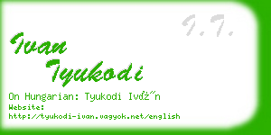 ivan tyukodi business card